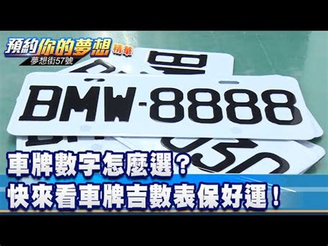 汽車牌號吉凶|車牌數字怎麼選，快來看車牌數字吉凶對照表